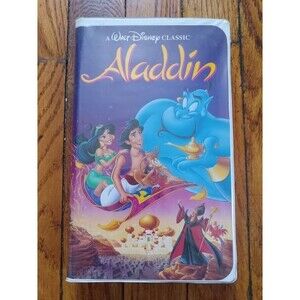 Aladdin Black Diamond VHS Walt Disney Classic Animated Movie Vhs Tape